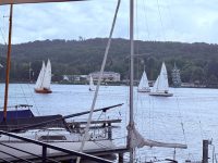 Clubregatta vom Steg fotografiert