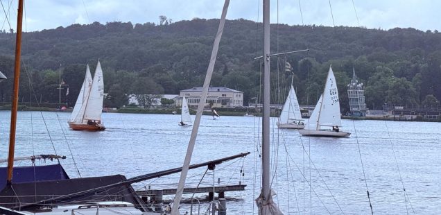 Clubregatta vom Steg fotografiert